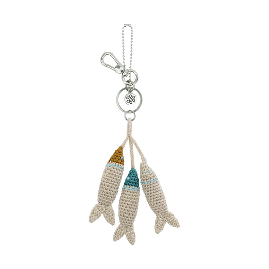 The Sak Yarnicharmz Dangle - Hand Crochet - Sardines