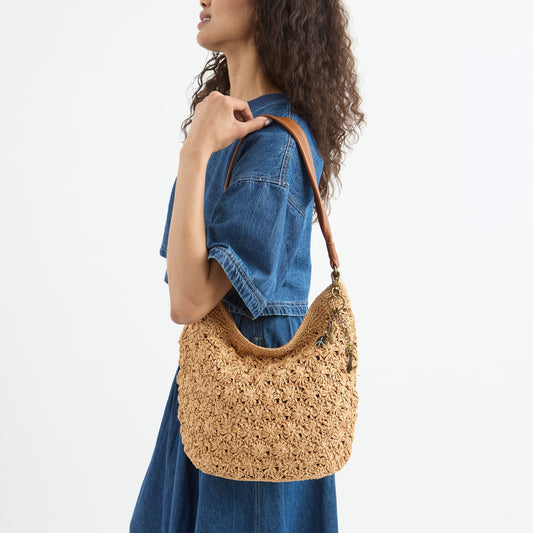 The Sak Sequoia Hobo - Straw - Natural Primrose