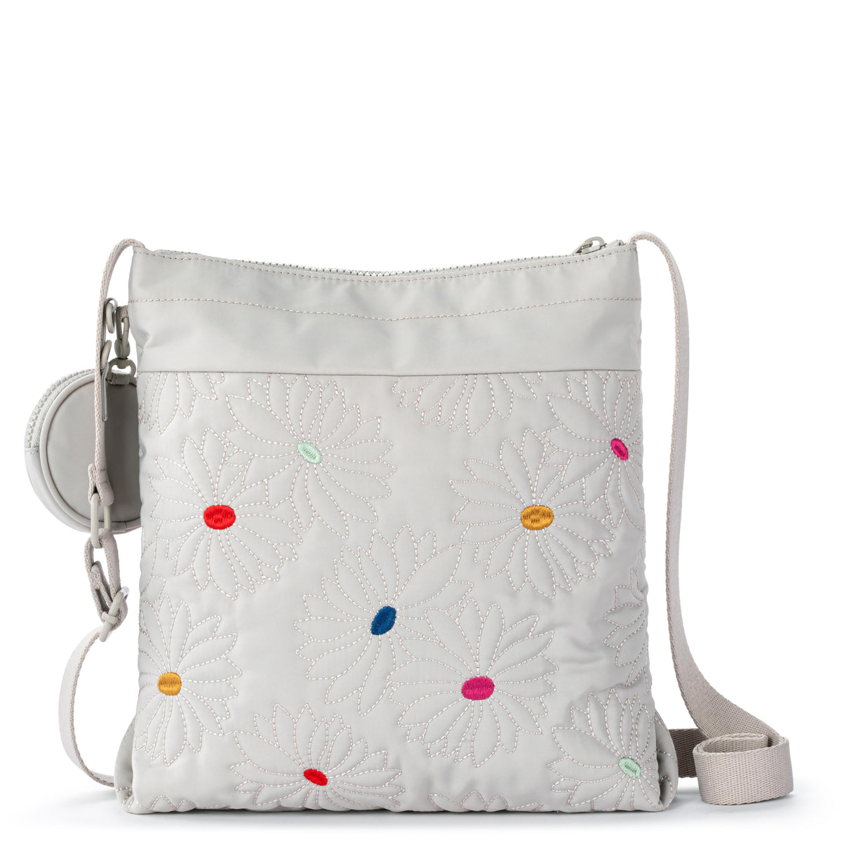 Sakroots Banyan Basic Crossbody - EcoTwill - Multi Flower Quilted
