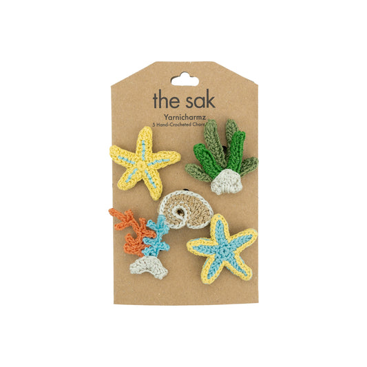 The Sak Yarnicharmz 5 Pack - Hand Crochet - Starfish