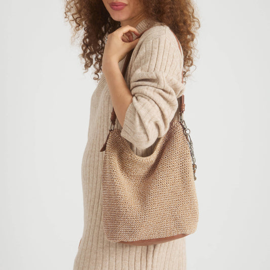 The Sak Sequoia Hobo - Hand Crochet - Bamboo Static
