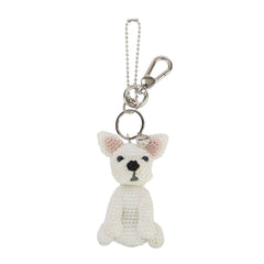 Hand Crochet - White Frenchie