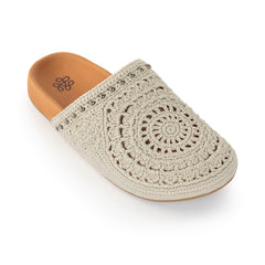 Hand Crochet - Natural Medallion