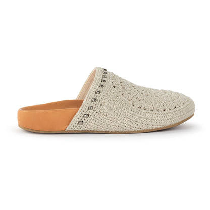 The Sak Bolinas Clog - Hand Crochet - Natural Medallion