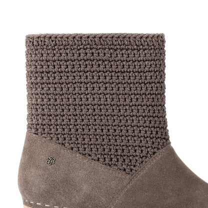 The Sak Paloma Clog Boot - Leather - Mushroom Suede
