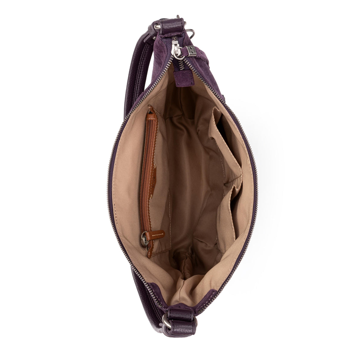 The Sak Sequoia Hobo - Leather - Aubergine Suede