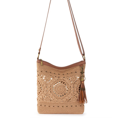 The Sak Lucia Crossbody - Hand Crochet - Bamboo Medallion