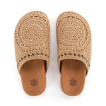The Sak Bolinas Clog - Hand Crochet - Bamboo Medallion