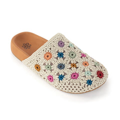 Hand Crochet - Natural Multi Flowers