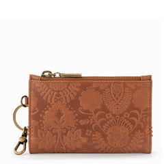 Leather - Tobacco Floral Embossed
