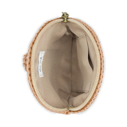The Sak Circle Coin Pouch - Hand Crochet - Bamboo Stone Heart