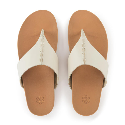 The Sak Everly Sandal - Leather - Stone