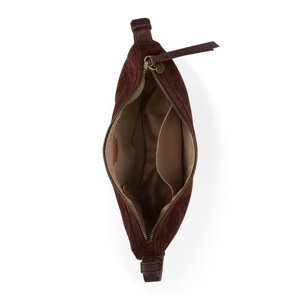 The Sak Tess Shoulder Bag - Leather - Mahogany Suede