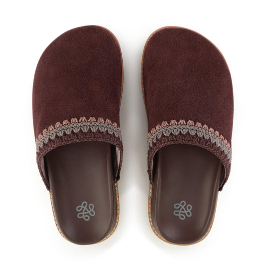 The Sak Bolinas Lug Sole Clog - Leather - Mahogany Seminyak