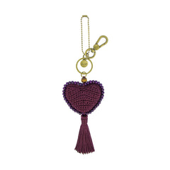 Hand Crochet - Black Cherry Heart