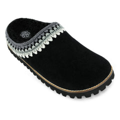 Leather - Black Shearling