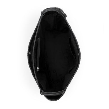 The Sak Los Feliz Large Tote - Leather - Woven Black