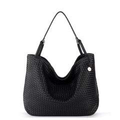 Leather - Woven Black