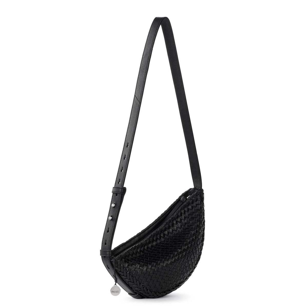 The Sak Tess Sling - Leather - Woven Black