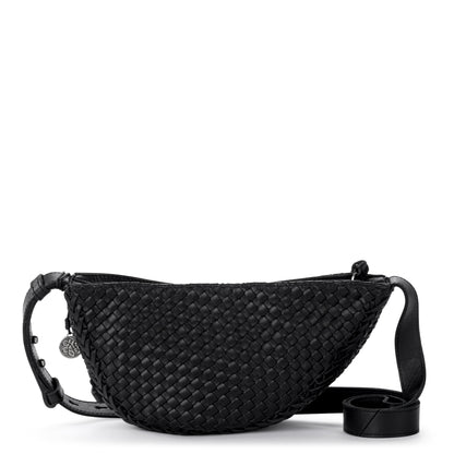 The Sak Tess Sling - Leather - Woven Black