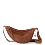 The Sak Tess Sling - Leather - Woven Cognac