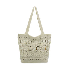 Hand Crochet - Natural Medallion