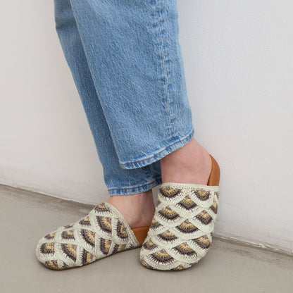 The Sak Bolinas Clog - Hand Crochet - Natural Mermaid