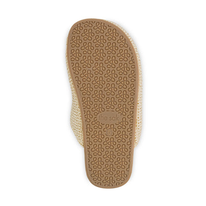 The Sak Bolinas Clog - Hand Crochet - Natural Buttercup Flower