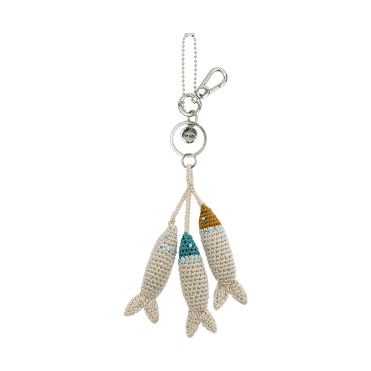 The Sak Yarnicharmz Dangle - Hand Crochet - Sardines