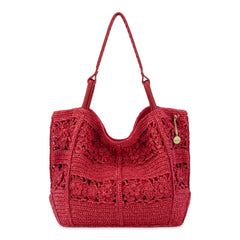 Hand Crochet - Scarlet Tonal Flower
