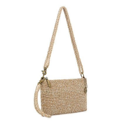 The Sak Vita Convertible Wristlet - Hand Crochet - Bamboo Static