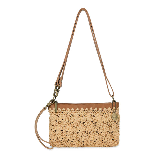 The Sak Vita Convertible Wristlet - Straw - Natural Primrose