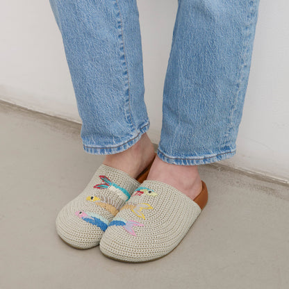 The Sak Bolinas Clog - Hand Crochet - Sardines