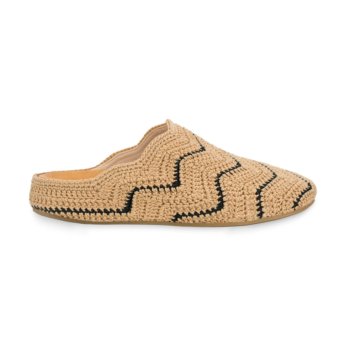 The Sak Bolinas Ripple Clog - Hand Crochet - Bamboo Black Ripple
