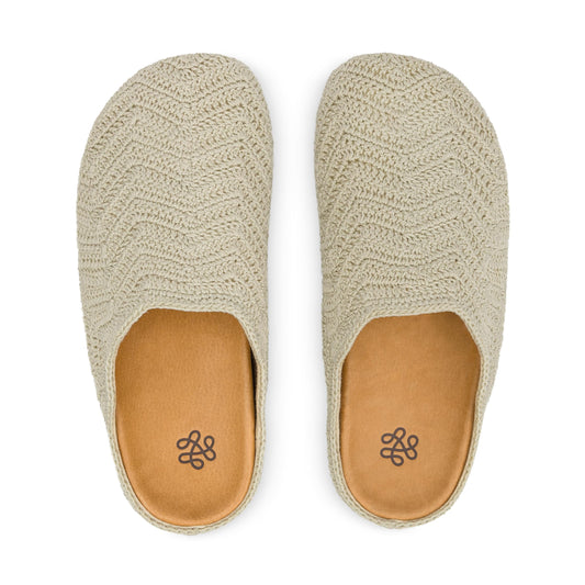 The Sak Bolinas Ripple Clog - Hand Crochet - Natural Ripple