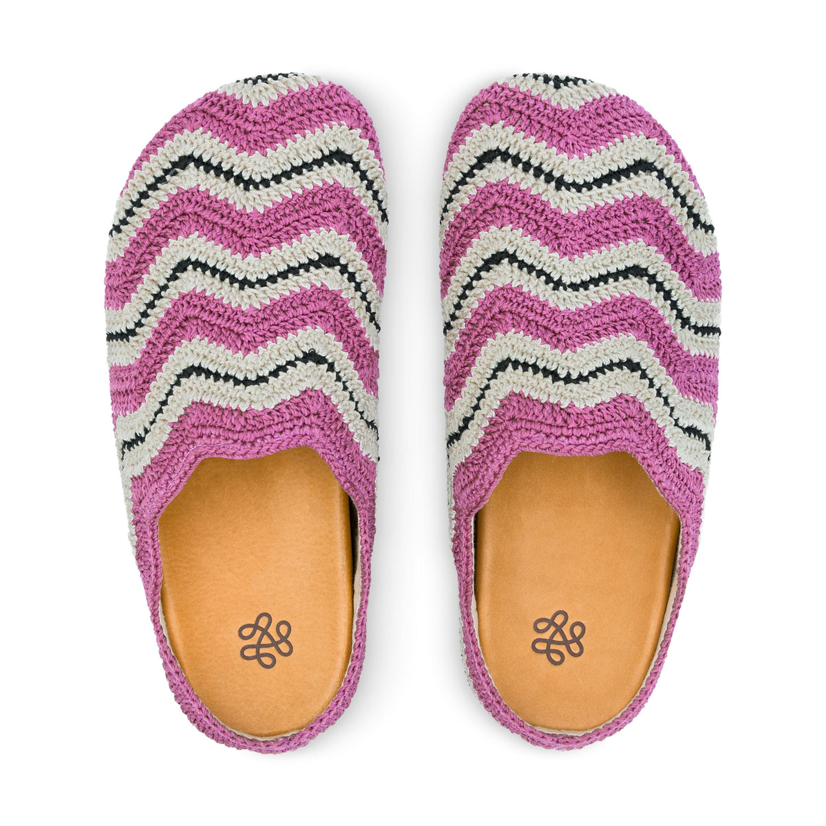 The Sak Bolinas Ripple Clog - Hand Crochet - Fuchsia Ripple