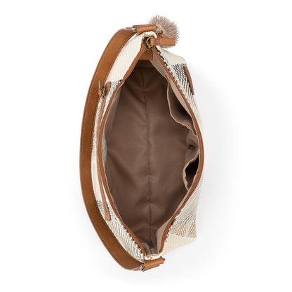 Sakroots Banyan Hobo - Straw - Tobacco Batik Woven