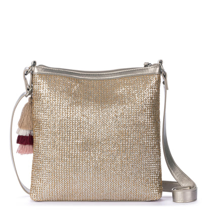 Sakroots Banyan Basic Crossbody - Straw - Pyrite Straw