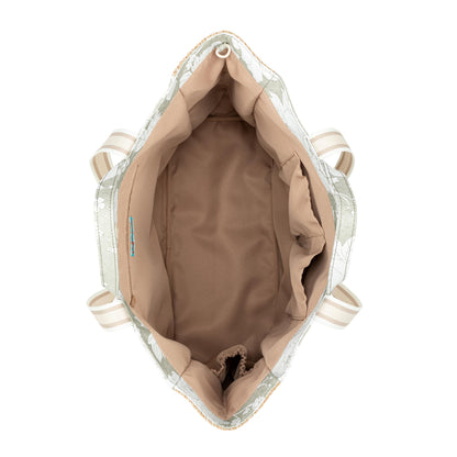 Sakroots Cassia Beach Tote - Canvas - Natural Wild Fleur