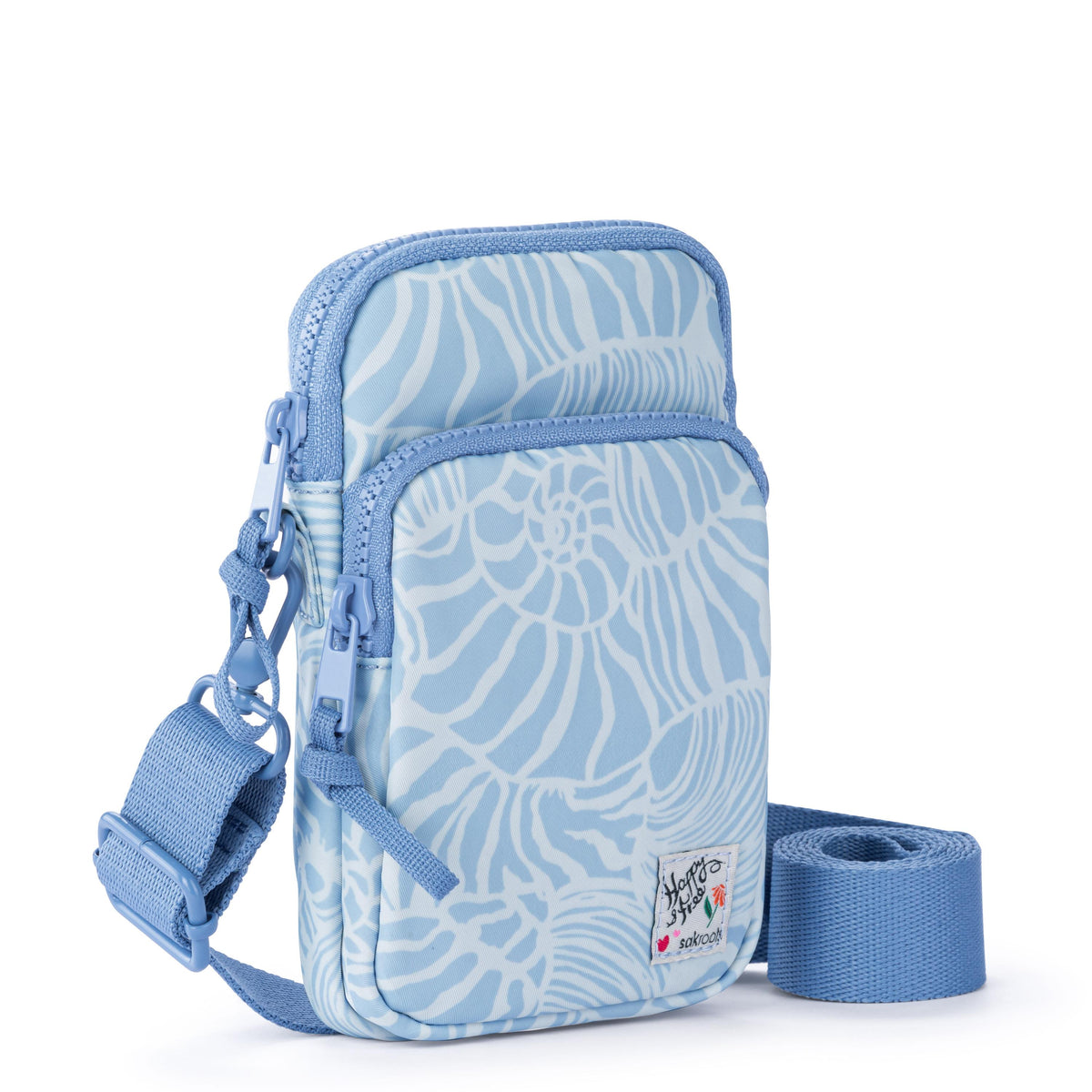 Sakroots Koa Smartphone Crossbody - EcoTwill - Blue Aura Seashore