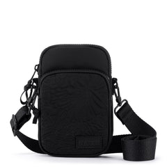 EcoTwill - Black Flower Blossom Quilted
