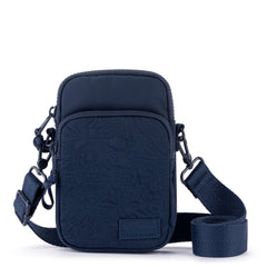 EcoTwill - Navy Flower Blossom Quilted