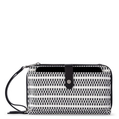 Straw - Black and White Woven