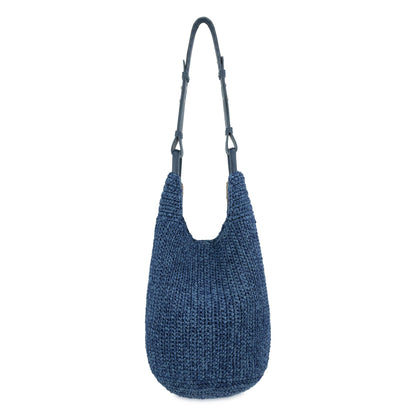 The Sak Los Feliz 120 Hobo - Hand Crochet - Denim Tonal Straw