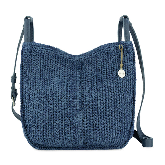 The Sak Los Feliz Crossbody - Hand Crochet - Denim Tonal Straw