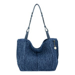 The Sak Los Feliz Medium Tote - Hand Crochet - Denim Tonal Straw