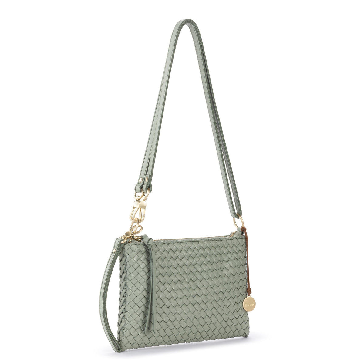 The Sak Vita Convertible Wristlet - Leather - Meadow Woven