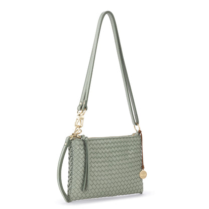 The Sak Vita Convertible Wristlet - Leather - Meadow Woven