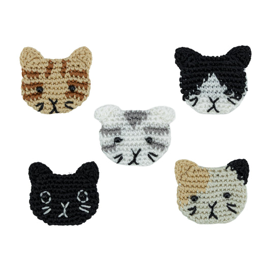 The Sak Yarnicharmz 5 Pack - Hand Crochet - Cats