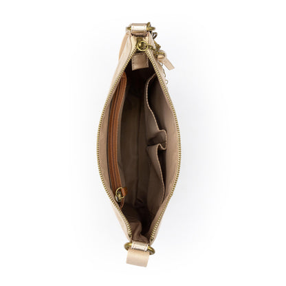 The Sak Lucia Crossbody - Leather - Light Gold